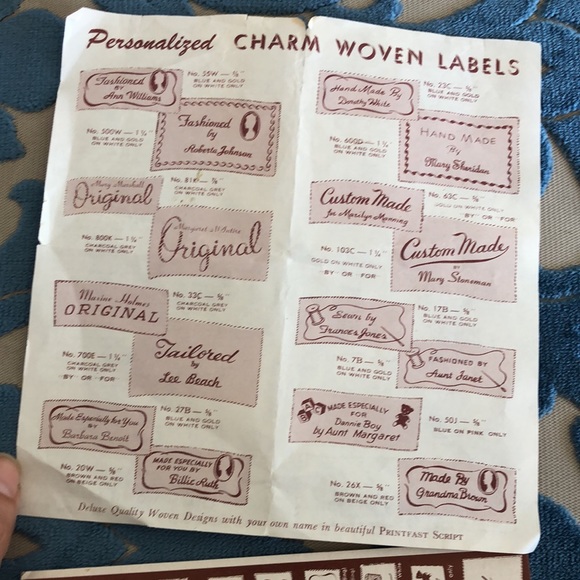 Personal Charm Woven Labels - Picture 6 of 10